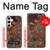 S2714 Rust Steel Texture Graphic Printed Case Cover Custodia per Samsung Galaxy S24 Plus