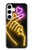 S3512 Cute Mini Heart Neon Graphic Case Cover Custodia per Samsung Galaxy S24 Plus