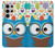 S2521 Cute Nerd Owl Cartoon Case Cover Custodia per Samsung Galaxy S24 Ultra