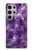 S3713 Purple Quartz Amethyst Graphic Printed Case Cover Custodia per Samsung Galaxy S24 Ultra