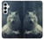 S1516 White Wolf Case Cover Custodia per Samsung Galaxy A55 5G