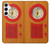 S2780 Vintage Orange Bakelite Radio Case Cover Custodia per Samsung Galaxy A55 5G