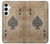 S2928 Vintage Spades Ace Card Case Cover Custodia per Samsung Galaxy A55 5G