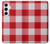 S3535 Red Gingham Case Cover Custodia per Samsung Galaxy A55 5G