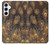 S3691 Gold Peacock Feather Case Cover Custodia per Samsung Galaxy A55 5G