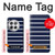 S2767 Navy White Striped Case Cover Custodia per OnePlus 12