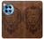 S2529 Leo Zodiac Tattoo Brown Graphic Print Case Cover Custodia per OnePlus 12R