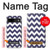 S2345 Navy Blue Shavron Zig Zag Pattern Case Cover Custodia per Google Pixel 8a