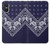 S3357 Navy Blue Bandana Pattern Case Cover Custodia per Sony Xperia 10 VI