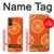 S3946 Seamless Orange Pattern Case Cover Custodia per Sony Xperia 10 VI