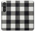 S2842 Black and White Buffalo Check Pattern Case Cover Custodia per Sony Xperia 1 VI S2842 Black and White Buffalo Check Pattern Case Cover Custodia per Sony Xperia 1 VI