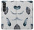 S3085 Feather Paint Pattern Case Cover Custodia per Sony Xperia 1 VI