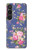 S3265 Vintage Flower Pattern Case Cover Custodia per Sony Xperia 1 VI