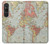 S3418 Vintage World Map Case Cover Custodia per Sony Xperia 1 VI