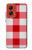 S3535 Red Gingham Case Cover Custodia per Motorola Moto G Stylus 5G (2024)