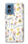 S2354 Pastel Flowers Pattern Case Cover Custodia per Motorola Moto G Play 4G (2024)