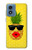 S2443 Funny Pineapple Sunglasses Kiss Case Cover Custodia per Motorola Moto G Play 4G (2024)
