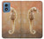 S2674 Seahorse Skeleton Fossil Case Cover Custodia per Motorola Moto G Play 4G (2024)