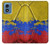 S3306 Colombia Flag Vintage Football Graphic Case Cover Custodia per Motorola Moto G Play 4G (2024)