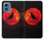 S3328 Crow Red Moon Case Cover Custodia per Motorola Moto G Play 4G (2024)