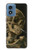 S3358 Vincent Van Gogh Skeleton Cigarette Case Cover Custodia per Motorola Moto G Play 4G (2024)