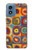 S3409 Squares Concentric Circles Case Cover Custodia per Motorola Moto G Play 4G (2024)