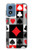 S3463 Poker Card Suit Case Cover Custodia per Motorola Moto G Play 4G (2024)