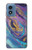 S3676 Colorful Abstract Marble Stone Case Cover Custodia per Motorola Moto G Play 4G (2024)