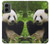 S1073 Panda Enjoy Eating Case Cover Custodia per Motorola Moto G 5G (2024)