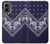 S3357 Navy Blue Bandana Pattern Case Cover Custodia per Motorola Moto G 5G (2024)