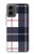 S3452 Plaid Fabric Pattern Case Cover Custodia per Motorola Moto G 5G (2024)