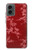 S3817 Red Floral Cherry blossom Pattern Case Cover Custodia per Motorola Moto G 5G (2024)
