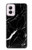S2895 Black Marble Graphic Printed Case Cover Custodia per Motorola Moto G Power 5G (2024)