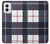 S3452 Plaid Fabric Pattern Case Cover Custodia per Motorola Moto G Power 5G (2024)