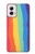S3799 Cute Vertical Watercolor Rainbow Case Cover Custodia per Motorola Moto G Power 5G (2024)