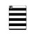 S1596 Black and White Striped Case Cover Custodia per iPad Pro 11 (2024)