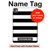 S1596 Black and White Striped Case Cover Custodia per iPad Pro 11 (2024)