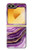 S3896 Purple Marble Gold Streaks Case Cover Custodia per Samsung Galaxy Z Flip 6