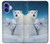 S0285 Polar Bear Family Arctic Case Cover Custodia per iPhone 16