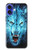 S0752 Blue Fire Grim Wolf Case Cover Custodia per iPhone 16