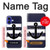 S2758 Anchor Navy Case Cover Custodia per iPhone 16