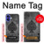 S3446 Black Ace Spade Case Cover Custodia per iPhone 16