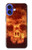 S3881 Fire Skull Case Cover Custodia per iPhone 16