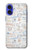 S3903 Travel Stamps Case Cover Custodia per iPhone 16