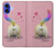 S3923 Cat Bottom Rainbow Tail Case Cover Custodia per iPhone 16