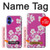 S3924 Cherry Blossom Pink Background Case Cover Custodia per iPhone 16