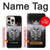 S1434 Skull Wing Tattoo Biker Case Cover Custodia per iPhone 16 pro
