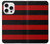 S2638 Black and Red Striped Case Cover Custodia per iPhone 16 pro