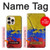 S3306 Colombia Flag Vintage Football Graphic Case Cover Custodia per iPhone 16 pro