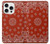 S3355 Bandana Red Pattern Case Cover Custodia per iPhone 16 pro